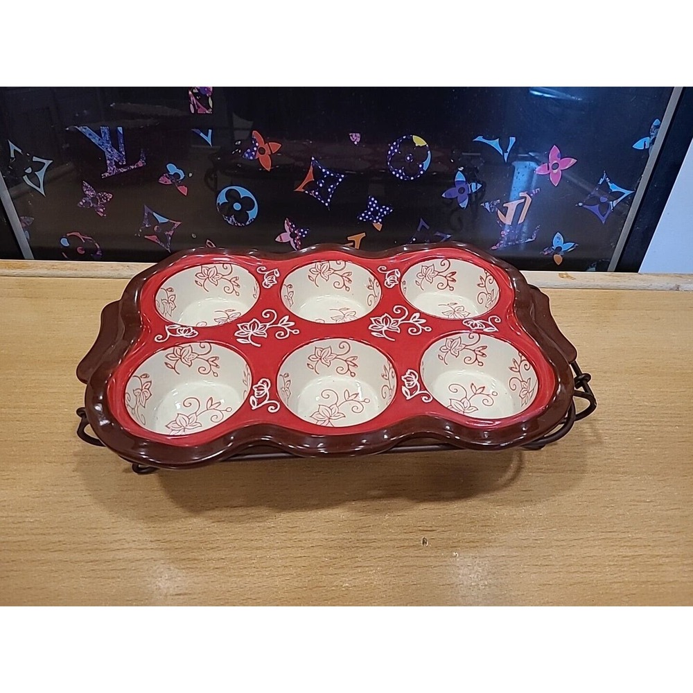 Temptations Red and Cream Bakeware Set